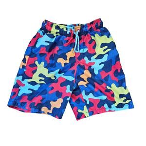 Wonder Nation Boys Swim Trunks Multicolored Size 8 Medium pockets, drawstring